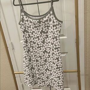 American Eagle Outfitters olive and White Floral Mini Dress